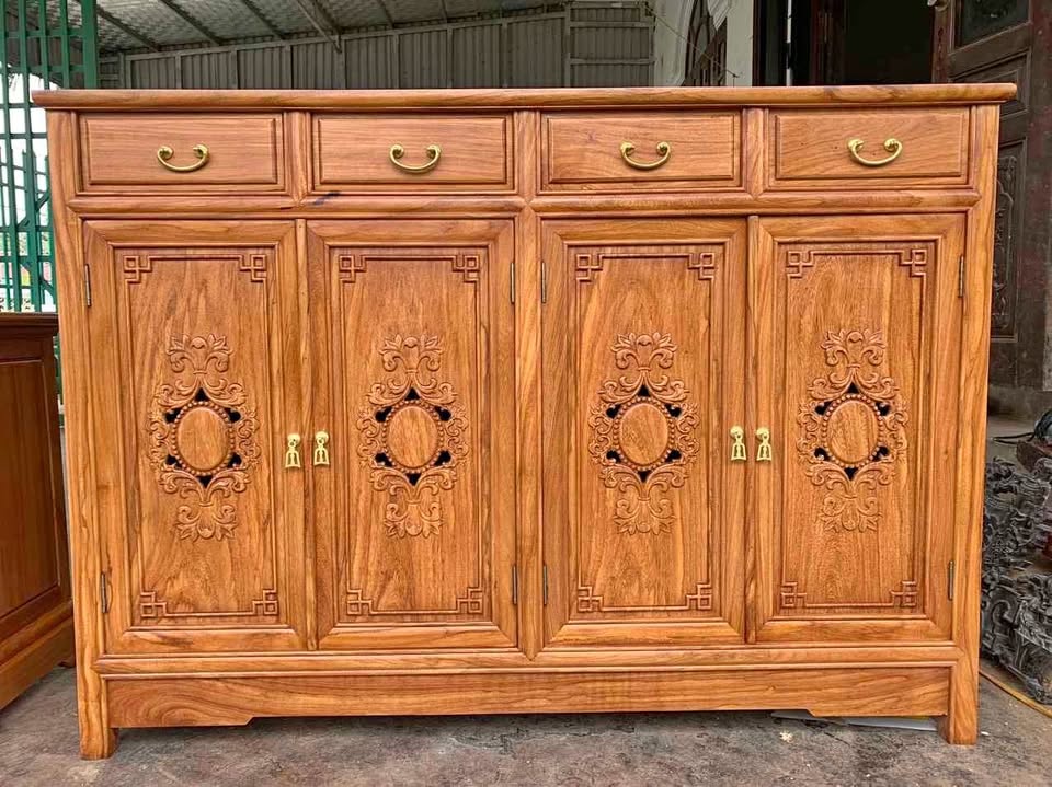 Tủ giày gỗ gõ đỏ tủ giày gỗ gõ đỏ 137×42 cao 97cm
