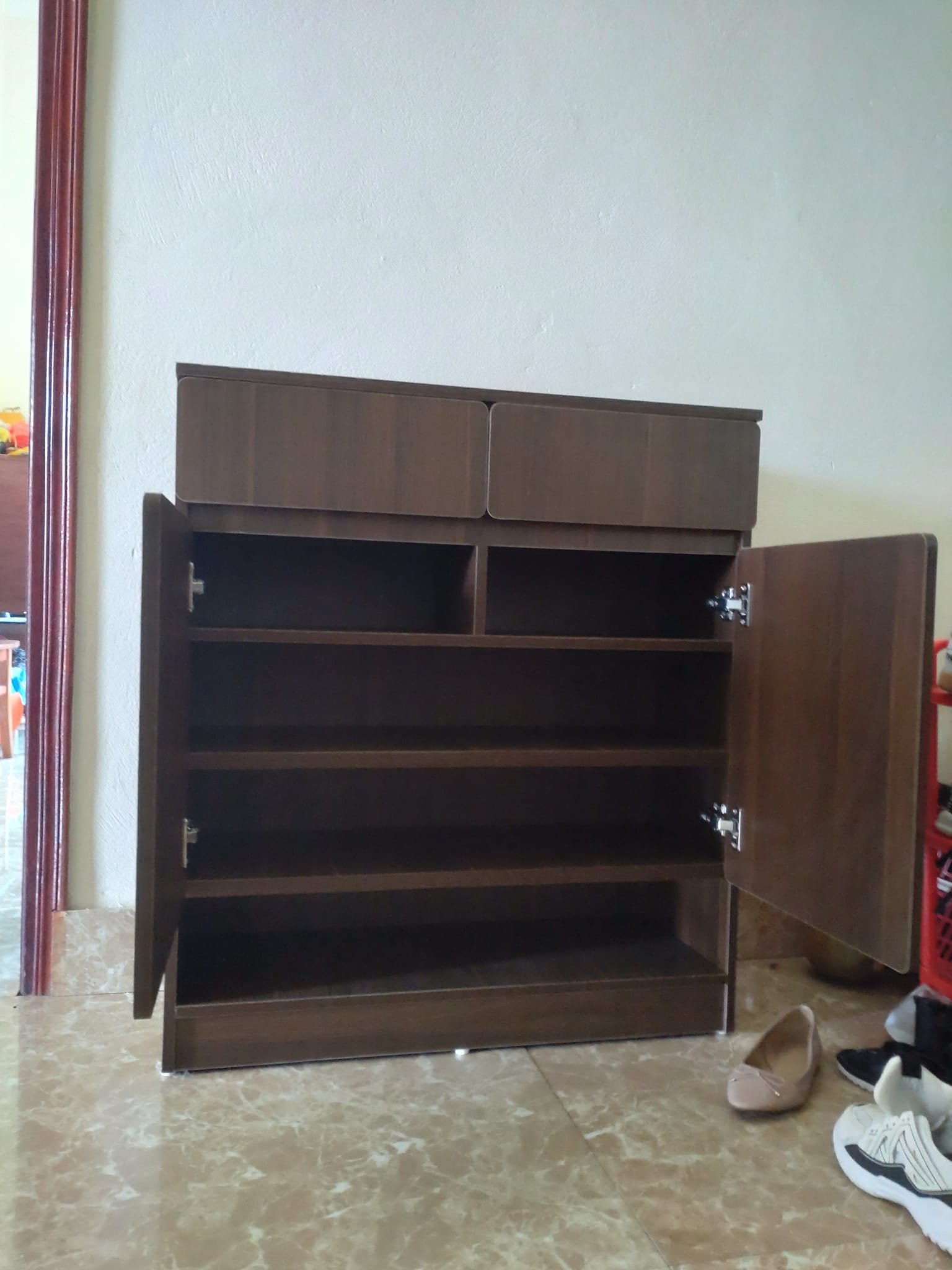 Tủ giày dép gỗ mdf kích thước tủ cao 100cm ngang 80cm sâu 32cm
